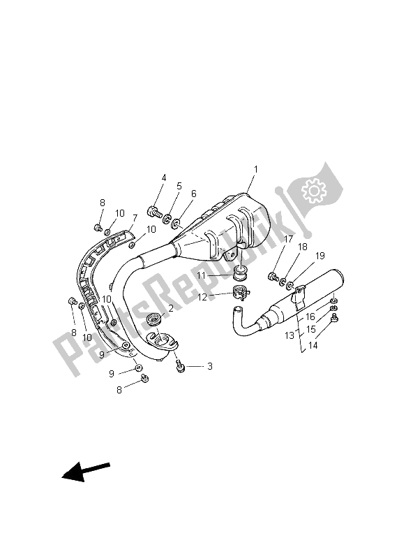 Wszystkie części do Wydechowy Yamaha PW 50 2006