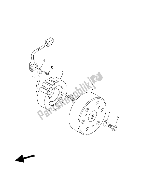 Todas as partes de Gerador do Yamaha YZF R1 1000 2002