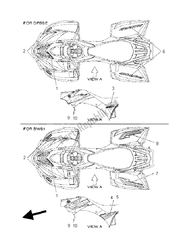 Tutte le parti per il Grafica del Yamaha YFM 350X Wolverine 2X4 2006