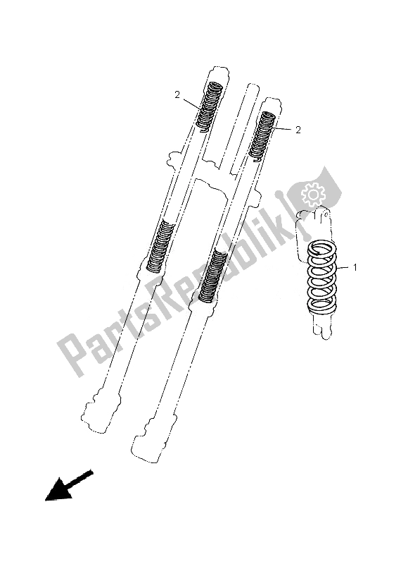 Tutte le parti per il Alternato Per Il Telaio del Yamaha YZ 125 2013