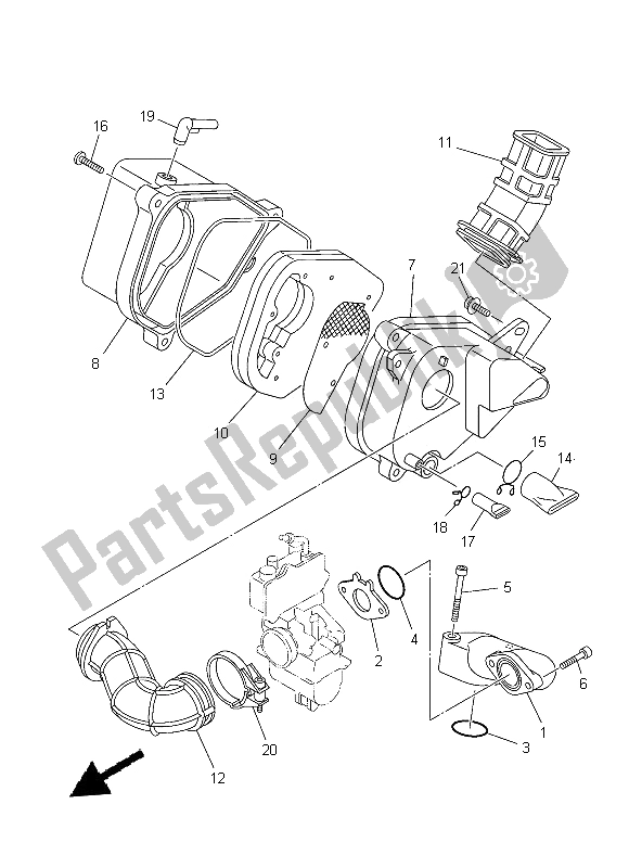 Todas las partes para Consumo de Yamaha TT R 110E 2014