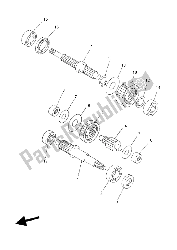 All parts for the Transmission of the Yamaha YP 250R X MAX 2011