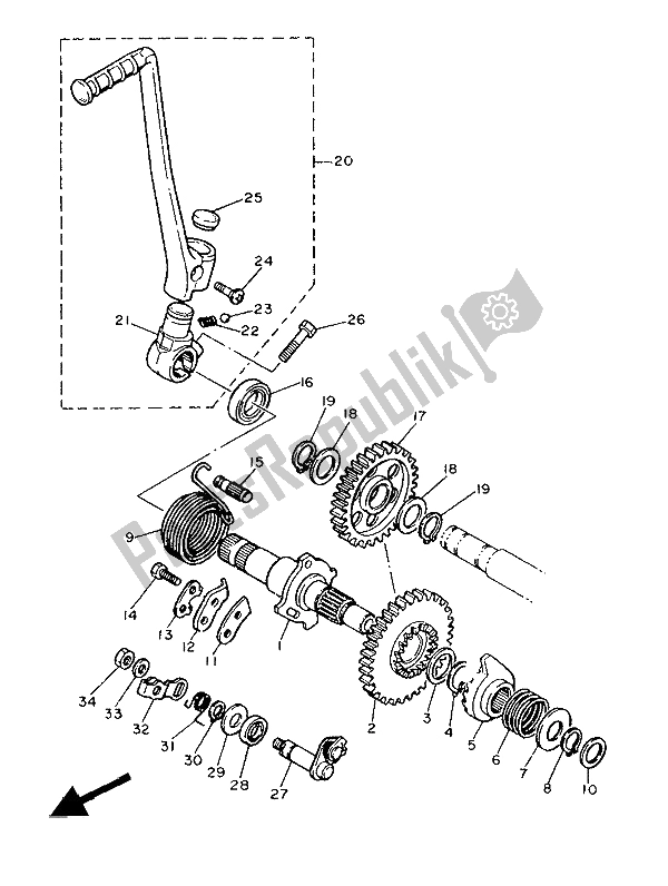 Todas las partes para Inicio de Yamaha XT 600Z Tenere 1986