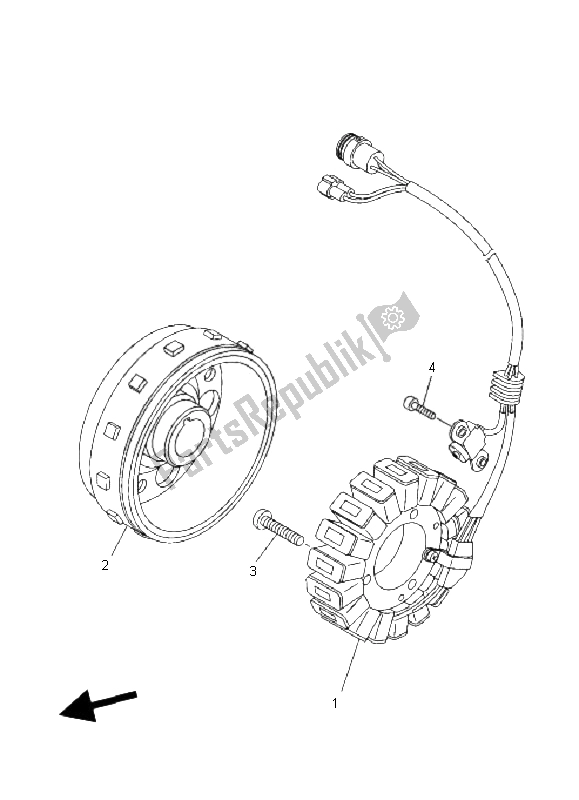 Wszystkie części do Generator Yamaha YFM 700R SE 2011