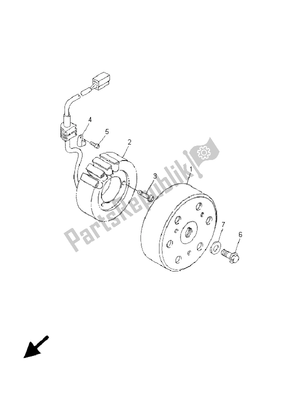 Tutte le parti per il Generatore del Yamaha YZF R1 1000 2001