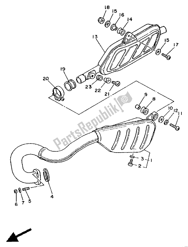 Todas las partes para Cansada de Yamaha TY 250R 1991