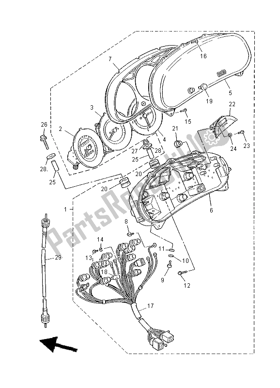 Todas as partes de Metro do Yamaha XJ 900S Diversion 2000