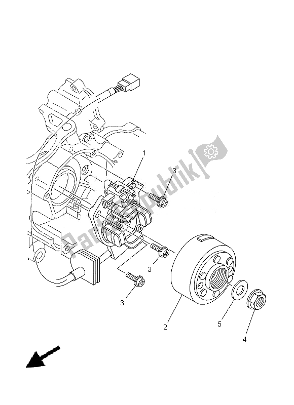 Todas las partes para Generador de Yamaha YZ 125 2013