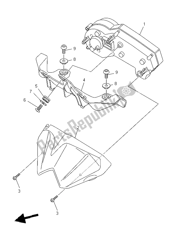 Toutes les pièces pour le Mètre du Yamaha XJ6 NA 600 2009