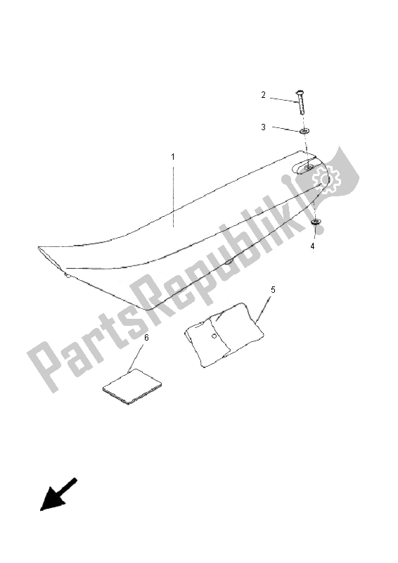 Todas las partes para Asiento Y Transportista de Yamaha DT 50R SM 2007