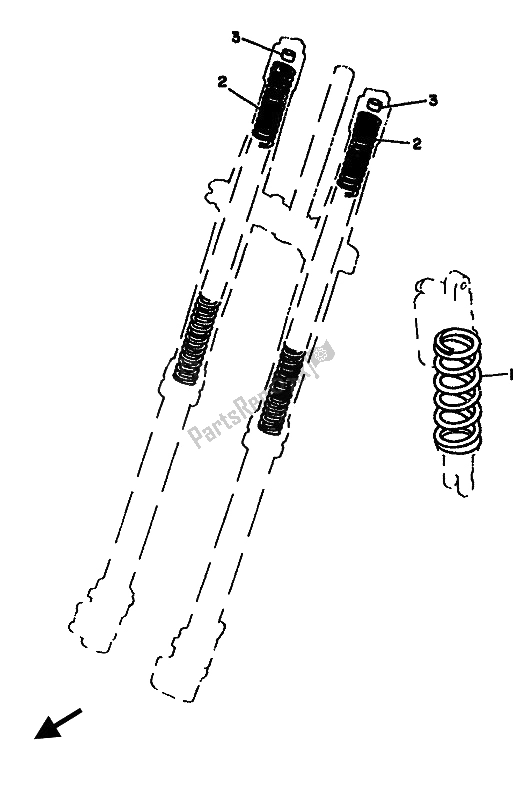 All parts for the Alternate (chassis) of the Yamaha YZ 125F LC 1994