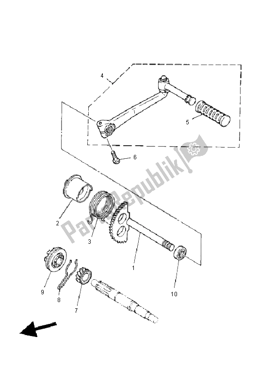 Toutes les pièces pour le Entrée du Yamaha PW 50 2011