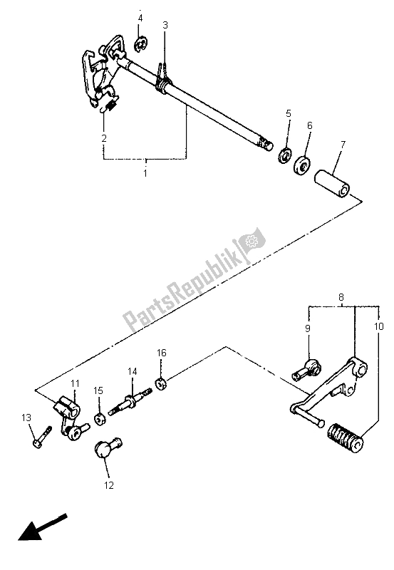 Toutes les pièces pour le Shifter du Yamaha XJ 600N 1995