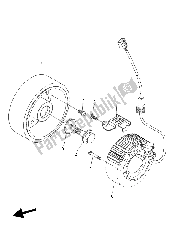 Wszystkie części do Generator Yamaha XJ6 FA 600 2011