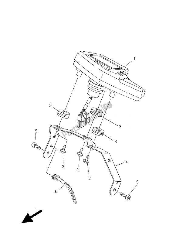 All parts for the Meter of the Yamaha XT 660R 2014