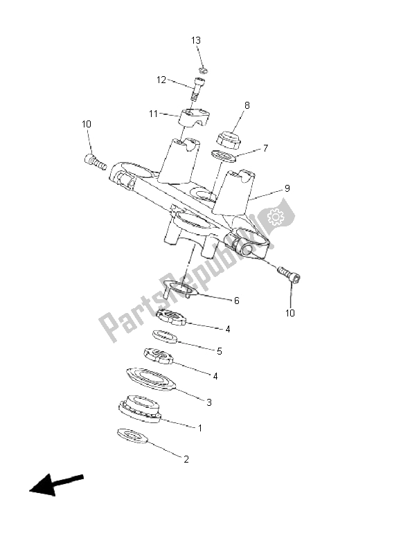 Toutes les pièces pour le Pilotage du Yamaha FZ6 N Fazer 600 2006