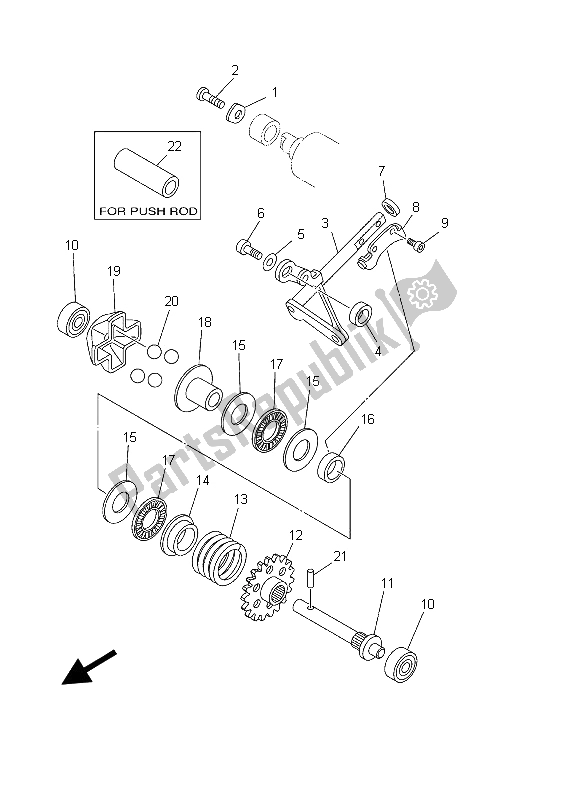 Todas las partes para Gobernador de Yamaha YZ 125 2003