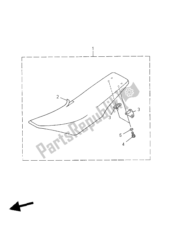 Wszystkie części do Siedzenie Yamaha WR 250F 2002