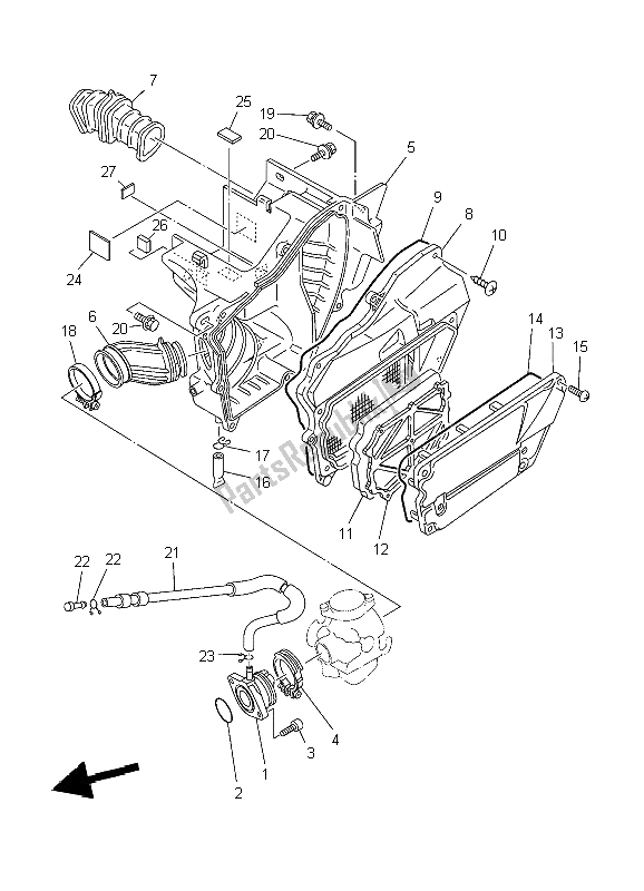 Tutte le parti per il Presa del Yamaha TW 125 2004