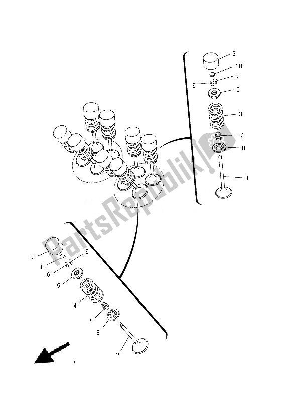 Toutes les pièces pour le Soupape du Yamaha MT 07A 700 2014