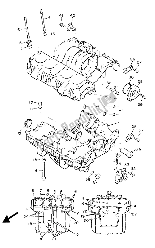 Wszystkie części do Korbowód Yamaha XJ 900F 1989