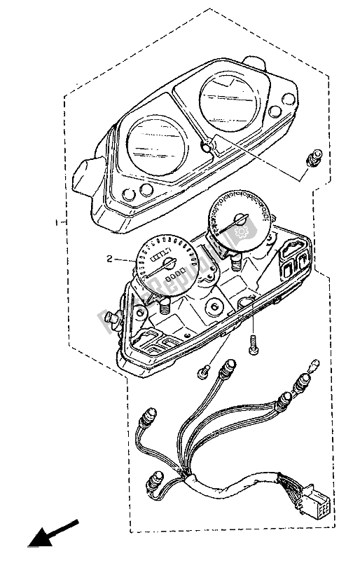 Toutes les pièces pour le Alternatif (mètre) du Yamaha XT 600Z Tenere 1988