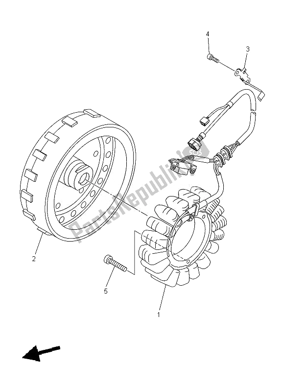 Tutte le parti per il Generatore del Yamaha XVS 1300A Midnight Star 2010