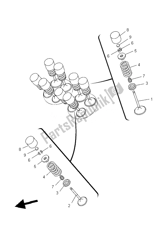 Todas las partes para Válvula de Yamaha XT 1200Z 2010