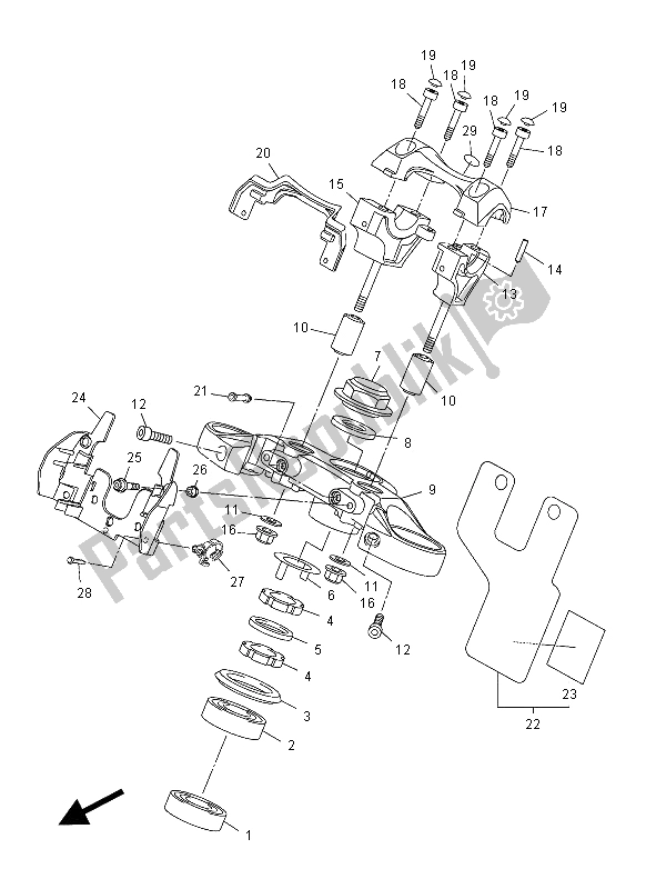 Wszystkie części do Sterowniczy Yamaha VMX 17 1700 2012