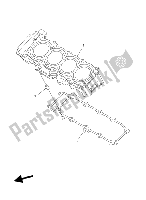 Tutte le parti per il Cilindro del Yamaha FZ8 N 800 2012