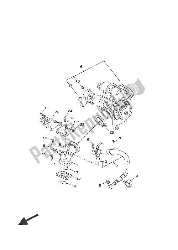 Wszystkie części do Wlot Yamaha YP 125 RA 2016