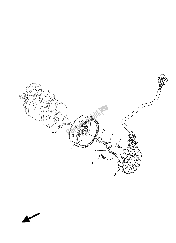 Wszystkie części do Generator Yamaha YZF R3A 300 2015