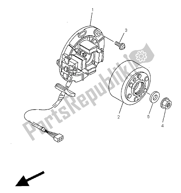 Todas las partes para Generador de Yamaha YZ 250 1999