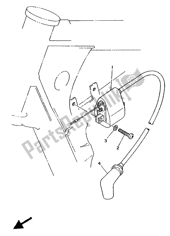 Tutte le parti per il Elettrico 1 del Yamaha YZ 80 LC A 1990