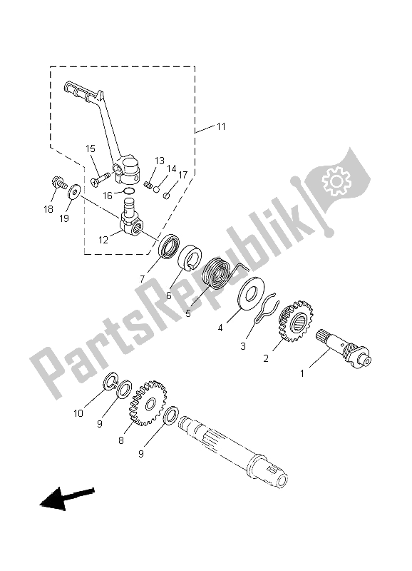 Wszystkie części do Rozrusznik Yamaha YZ 85 SW LW 2009