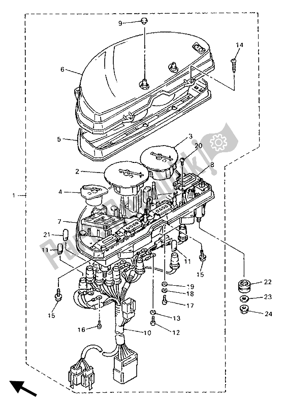 Todas las partes para Metro de Yamaha GTS 1000A 1993