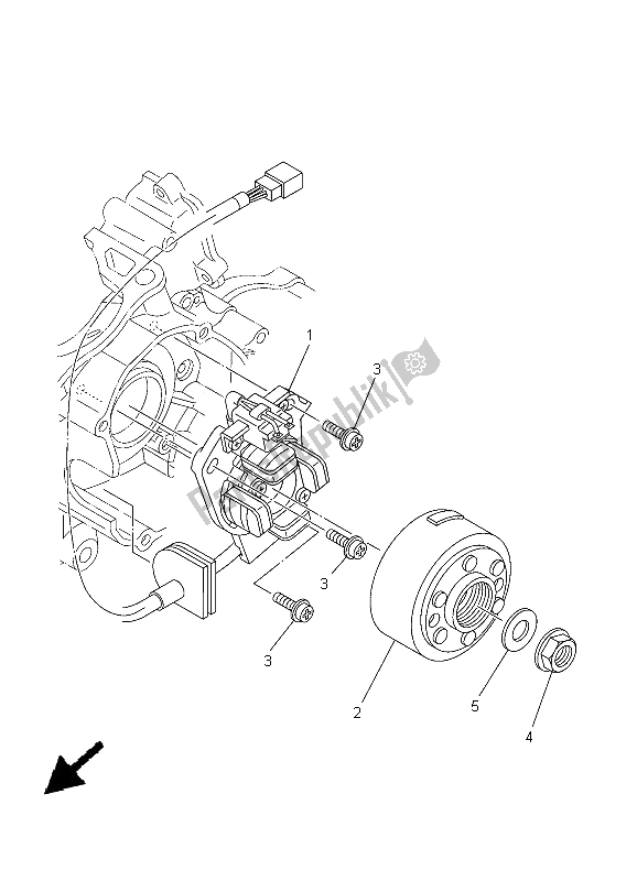 Toutes les pièces pour le Générateur du Yamaha YZ 125 2005