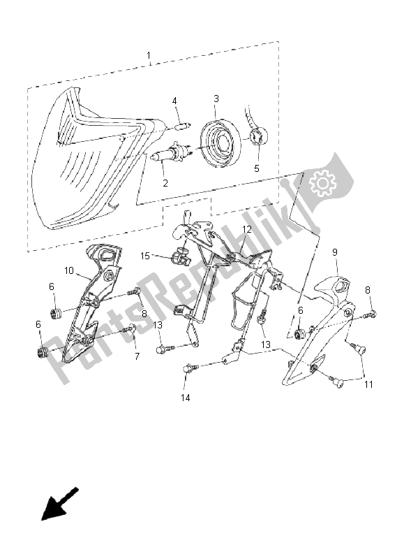 Tutte le parti per il Faro del Yamaha FZ1 N Fazer 1000 2008