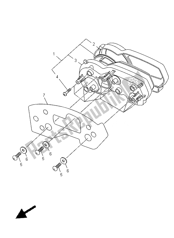 All parts for the Meter of the Yamaha XJ 6F 600 2014