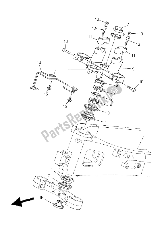 Wszystkie części do Sterowniczy Yamaha TDM 900 2004