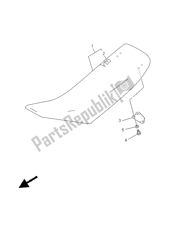 Todas as partes de Assento do Yamaha YZ 125 1997