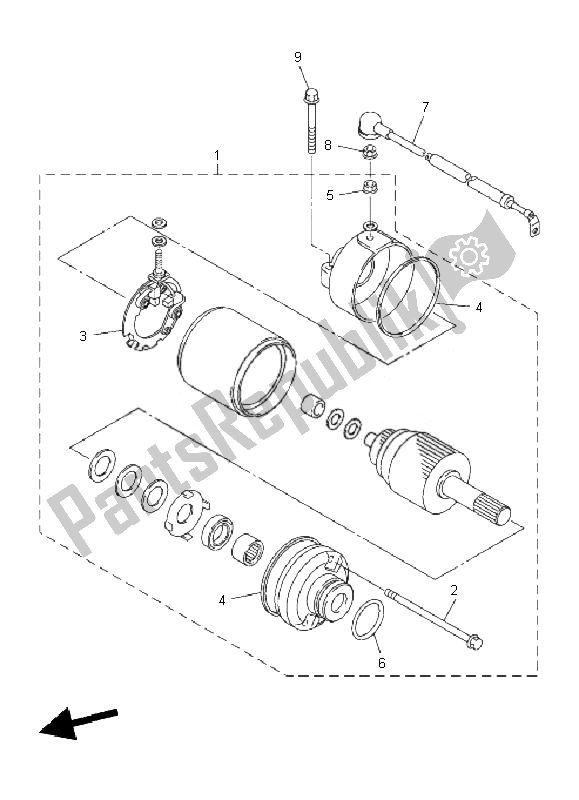 Tutte le parti per il Motore Di Avviamento del Yamaha XJ6 NA 600 2010