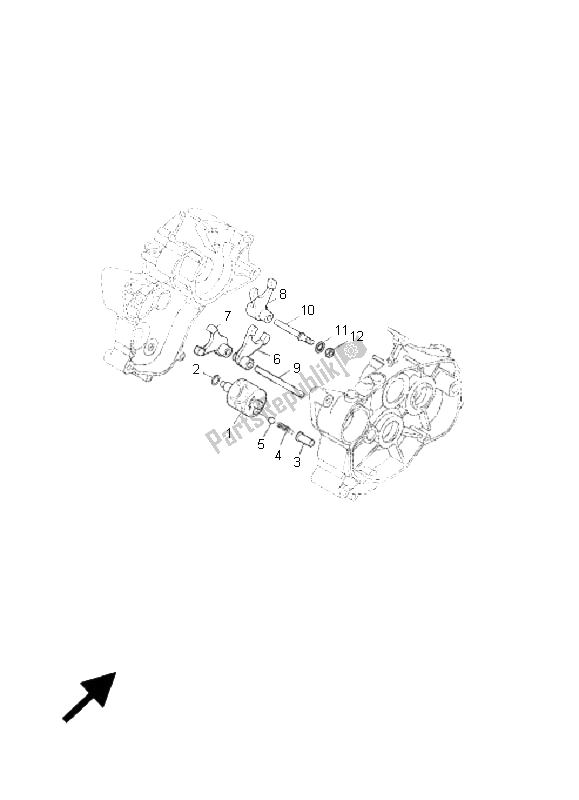 Todas las partes para Cambio De Leva Y Horquilla de Yamaha TZR 50 2009