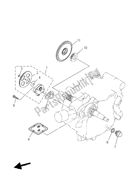 Tutte le parti per il Pompa Dell'olio del Yamaha TT R 90E 2006
