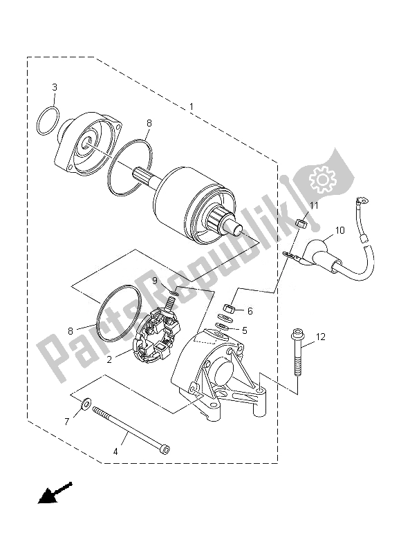 Tutte le parti per il Motore Di Avviamento del Yamaha YZF R1 1000 2013