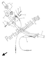 stuurhendel en kabel