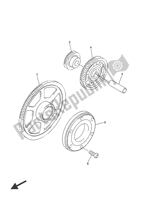 All parts for the Starter of the Yamaha FJR 1300 AS 2016