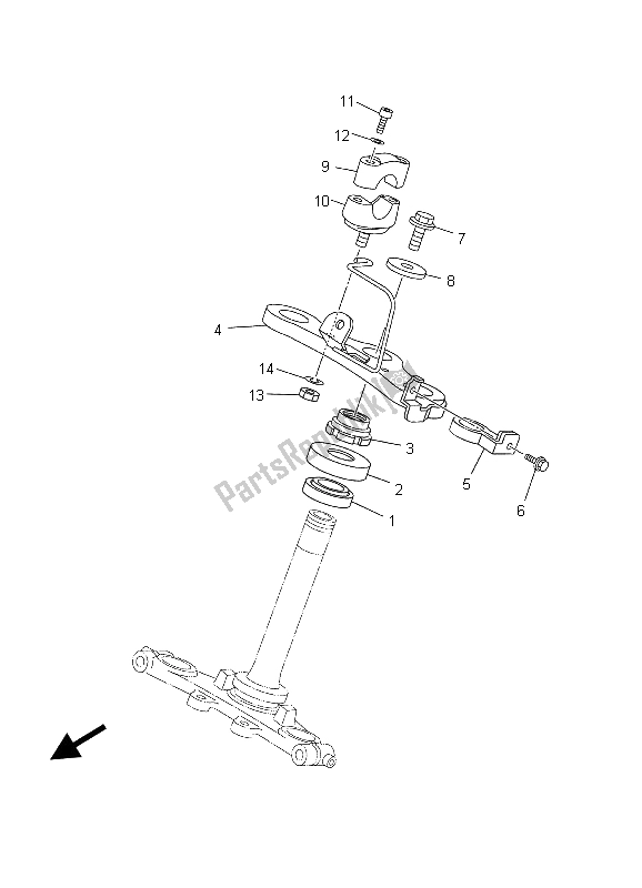 Wszystkie części do Sterowniczy Yamaha TT R 90 2003