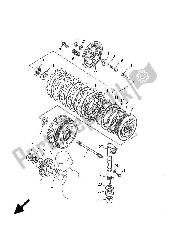 Wszystkie części do Sprz? G? O Yamaha XV 535 Virago 25 KW 2001