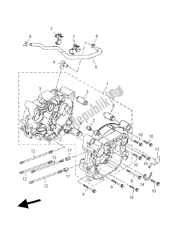 Alle onderdelen voor de Carter van de Yamaha TT R 90E 2007